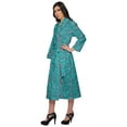 thumbnail image 2 of Moomaya Peignoir Imprimé pour Filles Peignoirs en Coton pour Femmes Robe de Chambre Portefeuille, 2 of 6