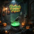 thumbnail image 4 of Clearance! Upgraded Halloween Plastic Cauldron, Black Candy Bowl, Large Witch Cauldron Pot Bucket for Halloween Decorations Trick or Treat Holder, Party Supplies Centerpiece 15"x12" B, 4 of 7