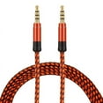 thumbnail image 5 of Orange 10ft Long AUX Cable Jack Gold-Plated Plug Audio Wire Cord for iPod Phone, 5 of 7