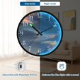 thumbnail image 5 of Voice Activated Clock with Glow Light 12 Inch Large Silent Wall Clock Battery Operated for Home Decor Beautiful Ionic Cloud, 5 of 8