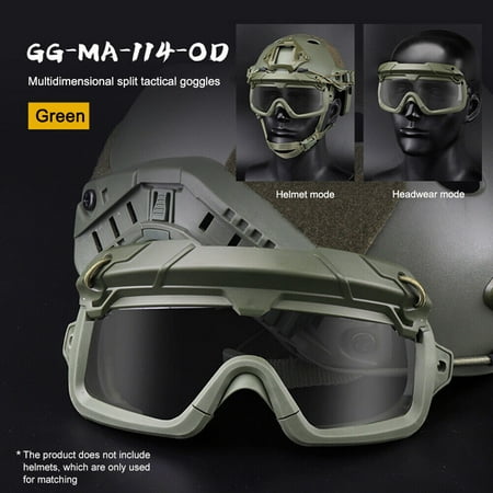 Tactical Airsoft Paintball Goggles Military Windproof Anti Fog CS Wargame Goggle