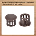thumbnail image 4 of Uxcell 32Pcs Plastic Hole Plugs, Flush Type Panel Hole Plugs Insert End Caps for Locking Hole Furniture Cabinet 10mm Brown, 4 of 6