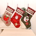 thumbnail image 3 of Calcetín de Navidad, soporte para regalo, calcetín de caramelo, contenedor de galletas, resistente al desgaste, suministros de vacaciones, Kits de decoración para fiestas Patrón de ciervo Bearachild HA069618-03, 3 of 6