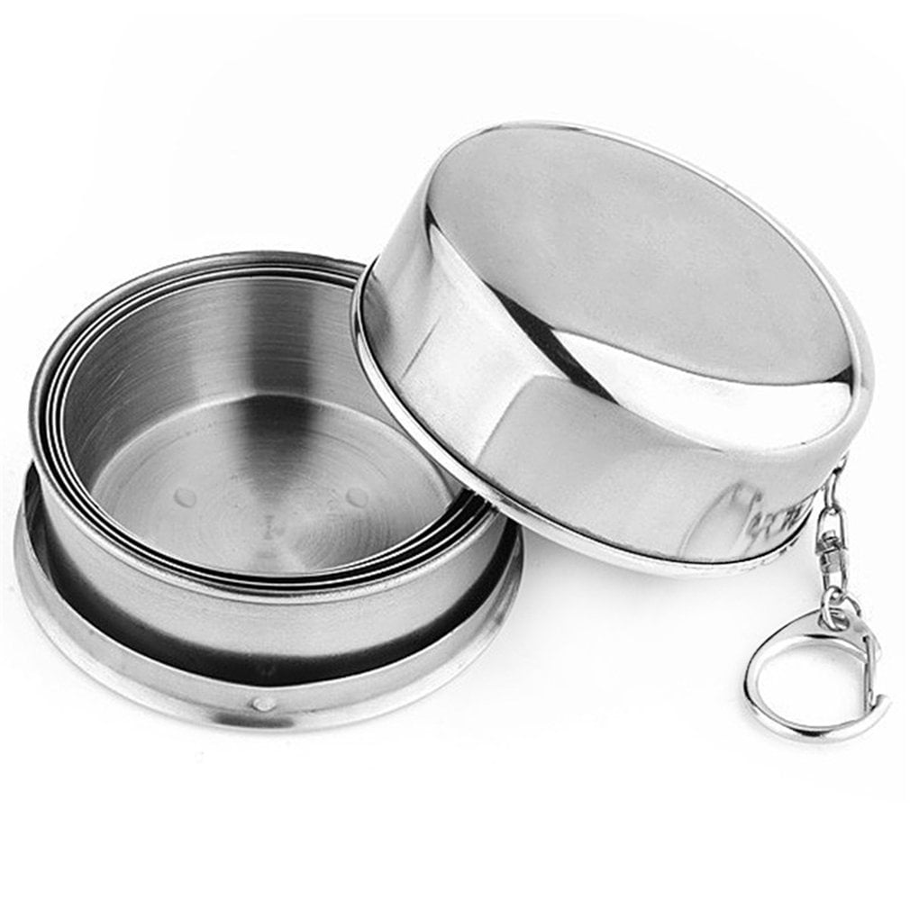 Stainless Steel Portable Folding Camping Cup @ Cup Telescopic Collapsible Travel