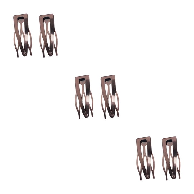 fastboy Hair Ornaments Sturdy Simple Styling Tools Side Clip Snap Fastener Clip Light Black 3Set