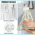 thumbnail image 6 of ZIATUBLE Flower Kitchen Hanging Towels Plants Hanging Dish Towels Reusable Bathroom Hand Bath Towel 2 Piece with Hanging Loop Tie Dish Towels Lightweight Kitchen Hand Towels and Washcloths, 6 of 7