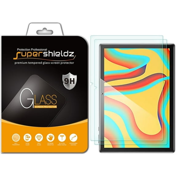 [2-Pack] Supershieldz for Vankyo MatrixPad S30 (10.1 inch) Tempered Glass Screen Protector, Anti-Scratch, Anti-Fingerprint, Bubble Free