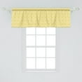 thumbnail image 2 of Ambesonne Abstract Valance Pack of 2, Vintage Boho Ornate, 54"X18", Yellow White, 2 of 4
