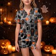 thumbnail image 2 of OJSFQUFP Girls Shorts Set Toddler Short Sleeve Print Shirts Tops Pants Outfits Button, 2 of 6