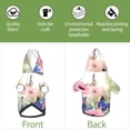 thumbnail image 6 of Fotbe Butterfly And Flowers Print Small Dog Sweater Hoodies Pet Grey Hooded Soft Fleece Sweatshirts with Pocket Fall Winter Puppy Cat Sweaters Warm Clothes-X-Large, 6 of 7