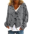 thumbnail image 2 of Puntoco Chaqueta Informal Con Botones Y Estampado De Moda Para Mujer, 2 of 5