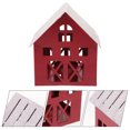 thumbnail image 5 of Gymnture christmas Farmhouse Metal House Votive Candle Holders for Christmas Tabletop Mantel, 5 of 10