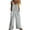 Gray, variant on Qiopertar Linen Jumpsuit for Women Striped Retro Summer Wide Leg Romper Sleeveless Casual Comfy Button Pocket One Piece Jumpsuit, Pink M