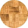 thumbnail image 1 of Ahgly Company Indoor Round Patchwork Orange Transitional Area Rugs, 8' Round, 1 of 1