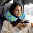 thumbnail image 6 of Gaeub Starfish Print Memory Foam Travel Pillow,U-Shaped Neck Pillow,Head Neck Support Airplane Pillow,Flight Pillow for Traveling,Car,Home,Office,Washable Cover, 6 of 8
