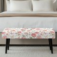 thumbnail image 5 of XYZCANDO Soft Bench Seat Cover for Bedroom Dining, Polyester Spandex Elastic Bottom Rectangular Long Bench Slipcover with Anti Abrasion, 5 of 9