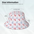 thumbnail image 5 of Kdxio Reflective Bucket Hat - Red Squirrel And Blue Rabbit Print Bucket Hat for Men,Women, 5 of 9