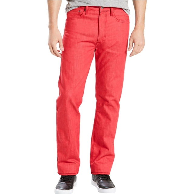 Jeans Levi's 501 Straight Leg Hombre Rojo 36W x 34L