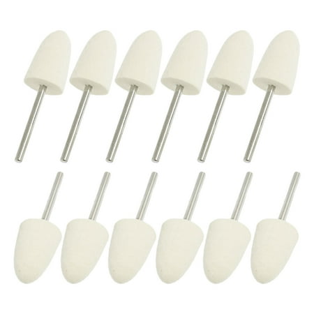 

Unique Bargains Unique Bargains 12 Pcs 12.8mm Diameter 3mm Shank Cone Felt Bobs Buffing Tool