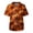 Earthy Yellow, variant on Halloween Tops for Men Plus Size V Neck Short Sleeve Nurse Pumpkin Bat Print Medical Uniform with Pockets Navy S