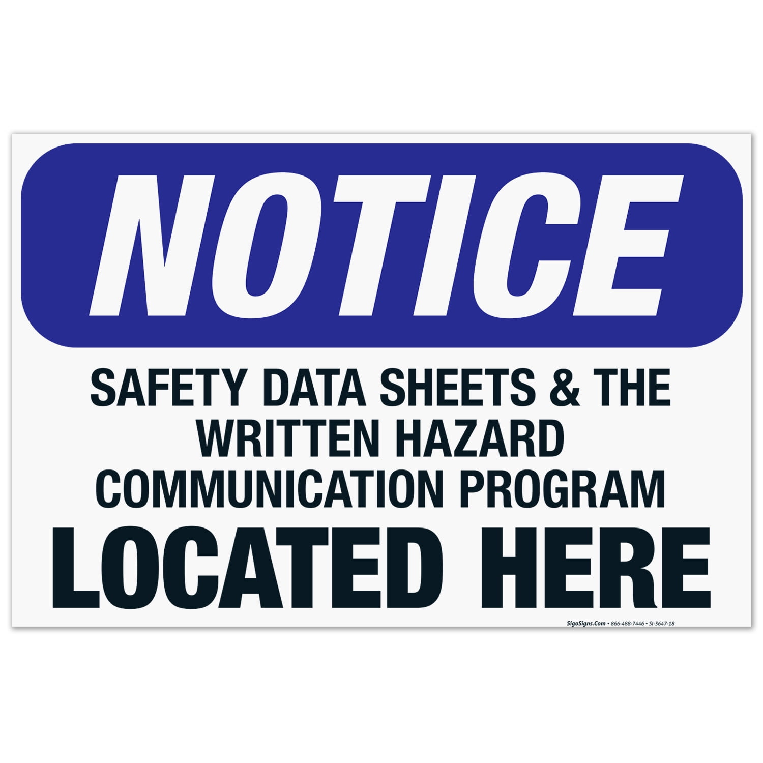 Safety Data Sheets & Written Hazard Communication Program Located Here