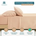 thumbnail image 5 of Casa Platino California King Sheet - 600 Thread Count, 6 Piece Set, 100% Soft Cotton, Value for Money Bedding, Low Pill, 15” Deep Pocket – Sepia Rose, 5 of 8