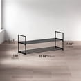 thumbnail image 5 of 2-Tier Shoe Rack, ONE PIX Metal Shoe Organizer Holds 12-15 Pairs, Stackable Storage Shelf for Entryway, Closet, Bathroom, Black, 5 of 7