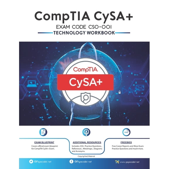 CompTIA CySA  EXAM CODE (CS0-001) Technology Workbook, (Paperback)