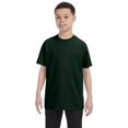 thumbnail image 2 of Hanes Authentic TAGLESS Kid`s Cotton T-Shirt, M, Deep Forest, 2 of 4