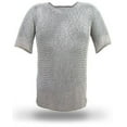 thumbnail image 2 of Medieval Chain Mail Shirt and Coif Armor Set (Full Size) Fit upto XL Long Shirt, 2 of 2