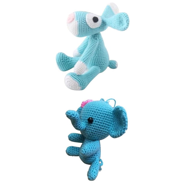 2 Sets De Hecho Para Niños, Niñas, Juguetes De Punto 3D, Juguetes De Peluche De , Azul
