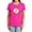 Hot Pink, variant on DC Flash Flash Logo Women's T Shirt, Cardinal, Large