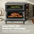 thumbnail image 3 of Ninja Double Oven Pro Smart XL Countertop Oven & Air Fryer, 12-in-1, XL Family Sized, Smart Finish with DualZone Technology, DCT801BL Cyberspace, 3 of 7