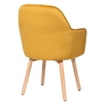 thumbnail image 6 of Topcobe Set of 2 Modern Accent Armchairs, Modern Chair for Living Room Bedroom Balcony, Vanity Chair for Bedroom, Yellow, 6 of 9