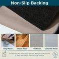 thumbnail image 6 of Stitch & Stone Microfiber Chenille Kitchen Mat - 2 Pack 18"x30" & 24"x40" Black, 6 of 8