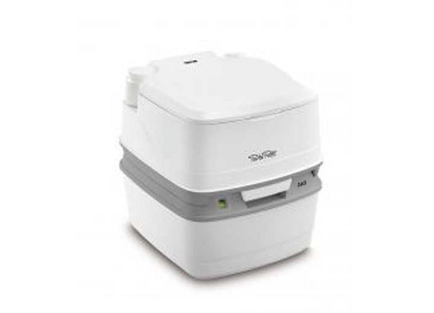 PORTA POTTI 365 WHITE/GRAY PLASTIC PORTABLE TOILET 5.5 GALLONS