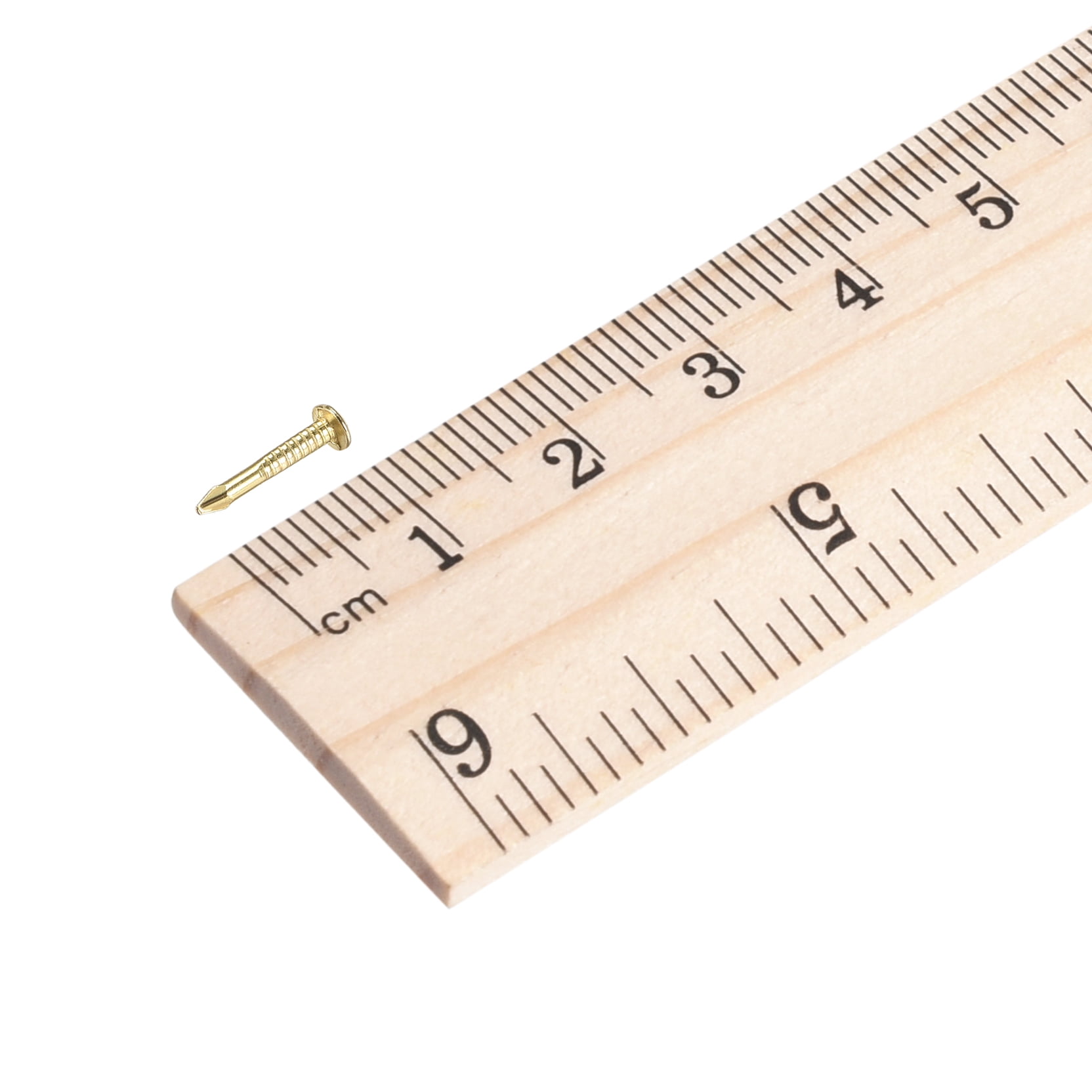 Unique Bargains Crafting Home Projects Small Tiny Nails Wooden Box 1.2X10mm Bronze Tone