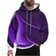thumbnail image 2 of Sudadera con capucha para hombre, estilo casual, con cuello redondo, estampado, manga larga, blusa de poliéster, 2 of 6