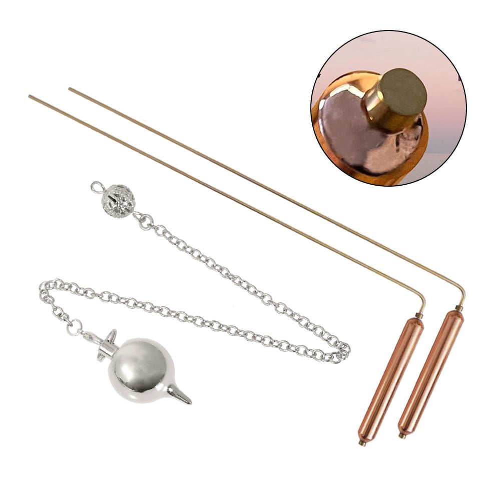 2 Pieces Copper Divining Rods Metal Detector for Divination/Treasure Tools