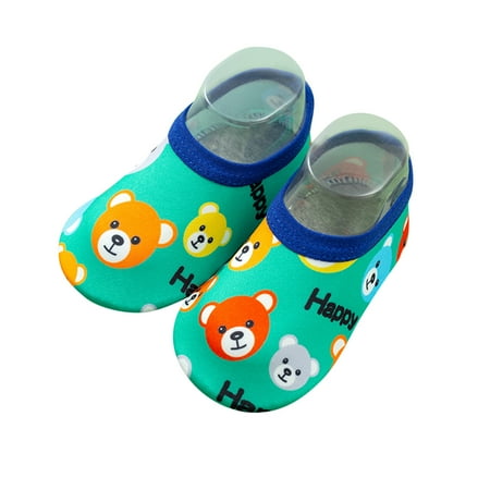 

BTJX 1-4Y Baby Kids Boys Girls Animal Prints Cartoon Breathable The Floor Socks Barefoot Aqua Socks Non-Slip Shoes Toddler Shoes