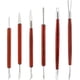 thumbnail image 1 of Juego de Herramientas para esculpir arcilla, 6 piezas, Kit de herramientas para cerámica con mango de madera para escultura de cerámica, artesanías de cerámica, 1 of 5