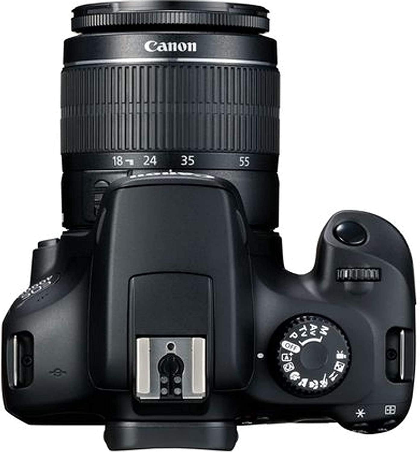 Canon EOS 4000D DSLR Camera w/Canon EF-S 18-55mm F/3.5-5.6 III Zoom Lens + Case + 32GB SD Card+ More+ TopKnotch Cloth (International Model)