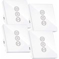 thumbnail image 1 of Smart WiFi Roller Shutter Switch, Compatible with Alexa/Google Home, Touch Control with LED Timer App, 4PCS, 1 of 5