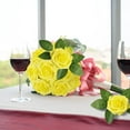 thumbnail image 6 of Somnr Artificial Roses - for Weddings, Home Decor, DIY Bouquets, 25 Pcs Yellow, 6 of 8