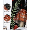 thumbnail image 3 of Spring Mushrooms Kitchen Curtains Farmhouse Pastoral Botanical Stars Rustic Cafe Short Curtains for Bathroom Blackout Window Curtain Small Window Treatment Drapes for Bedroom Living Room 52"x45"x2, 3 of 9