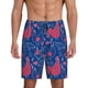 thumbnail image 1 of Balery Chicken and Rooster Pantalones cortos de pijama de punto de algodón para hombre con cinturilla y bolsillos-X-Large, 1 of 6