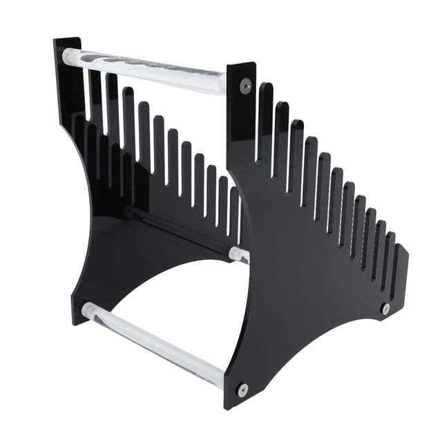 Support de Rangement pour Disques, Support de Rangement pour Disques, Organisateur de Disques Grande Capacité, Support de Disques à Conception Incassable pour Collection de Musique Noir