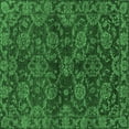 thumbnail image 1 of Ahgly Company Indoor Square Abstract Emerald Green Modern Area Rugs, 4' Square, 1 of 4