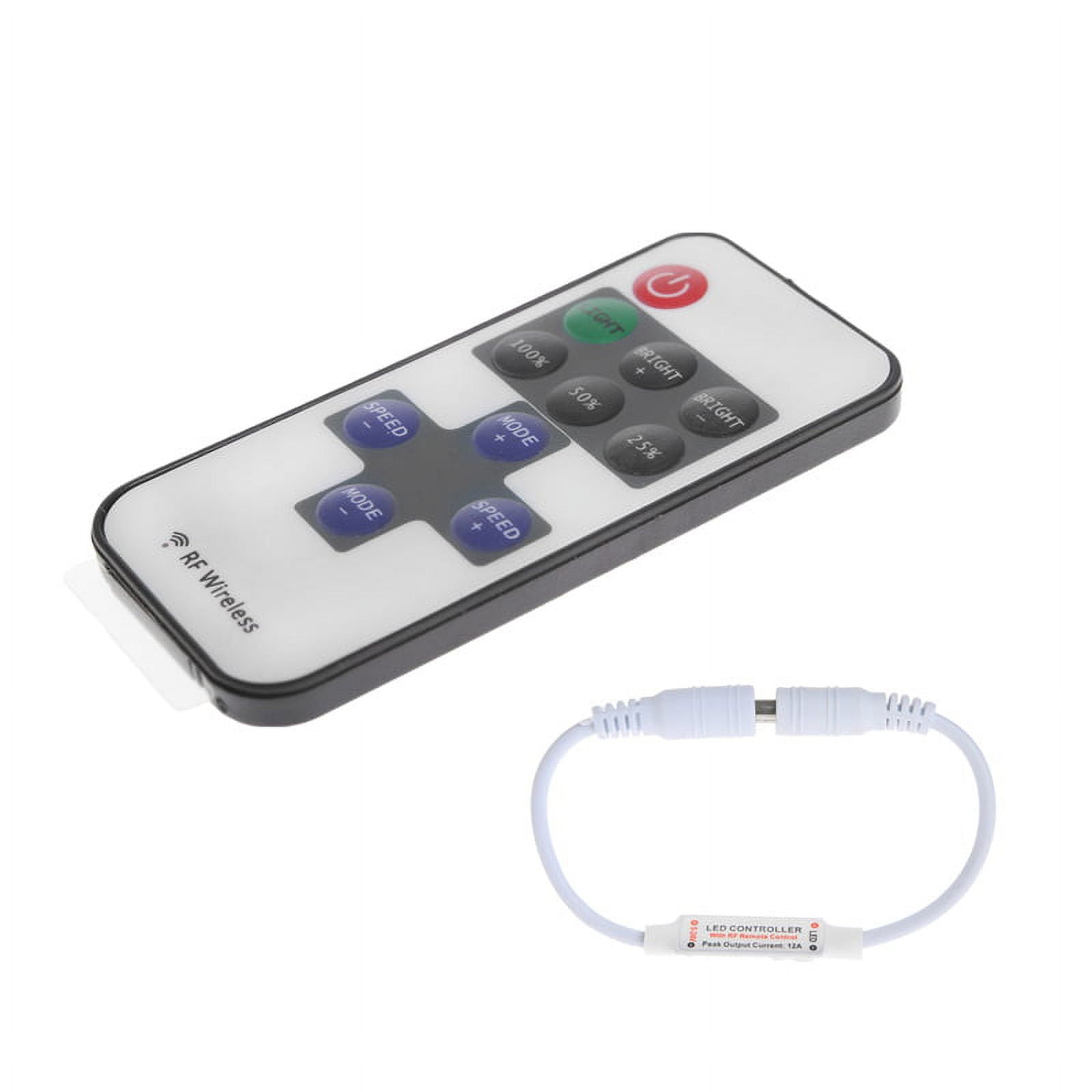 SPORTARC LED Dimmer Mit Fernbedienung – Für 12V-24V LED-Streifen | Einfarbig, Reichweite Bis 15 M