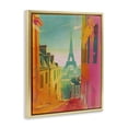 thumbnail image 4 of Stupell Industries Modern Paris Tower Town & City Painting Gold Floater Framed Art Print Wall Art, 17 x 21, 4 of 10
